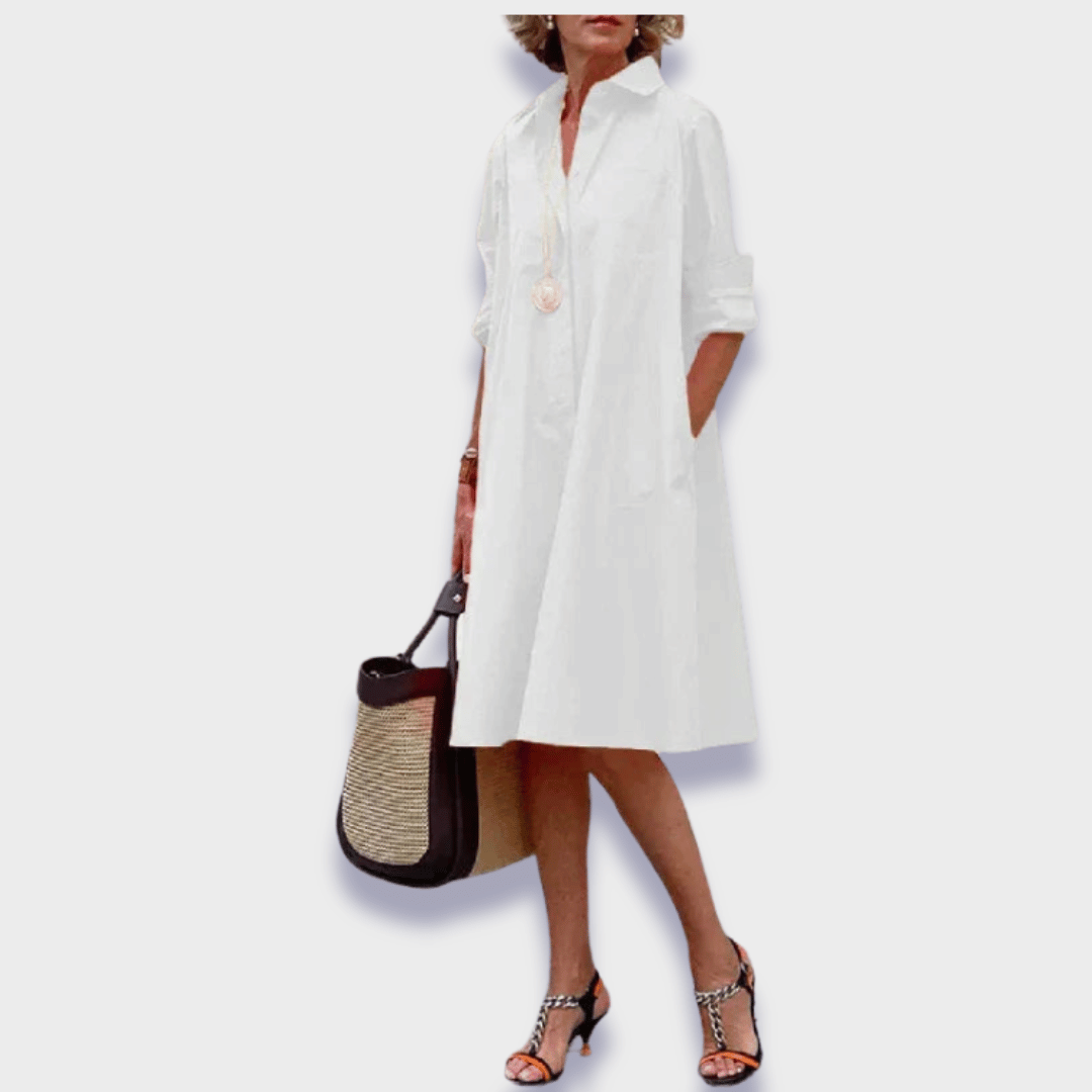 Bettina | Elegancka i luźna sukienka t-shirtowa