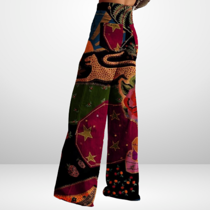 ERINA™ | Vintage Spodnie w Stylu Artystycznym