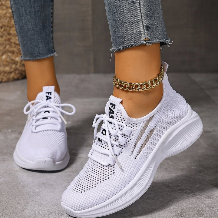 Damskie Sportowe Buty Lekkie z Siateczkową Cholewką