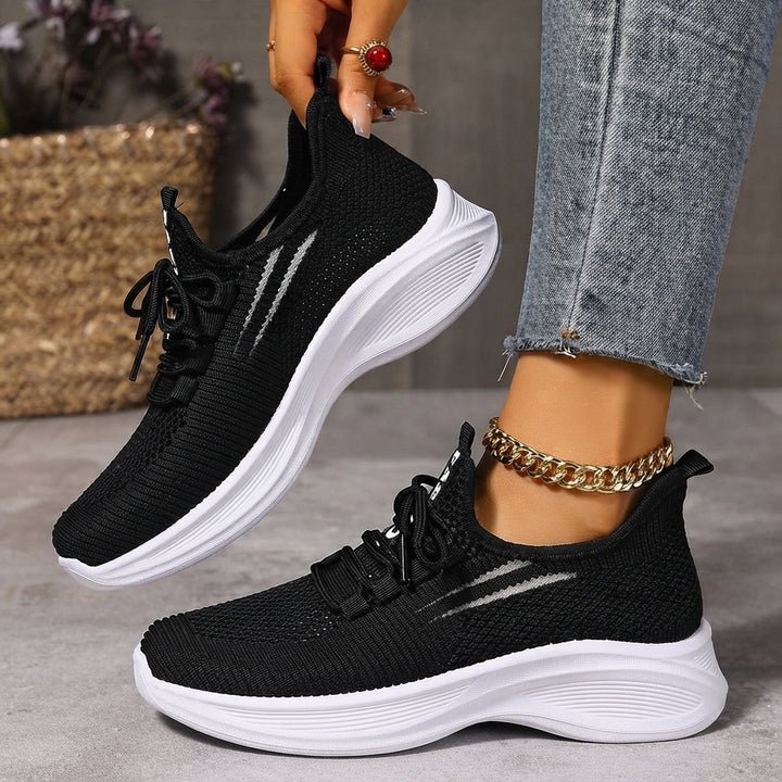 Damskie Sportowe Buty Lekkie z Siateczkową Cholewką