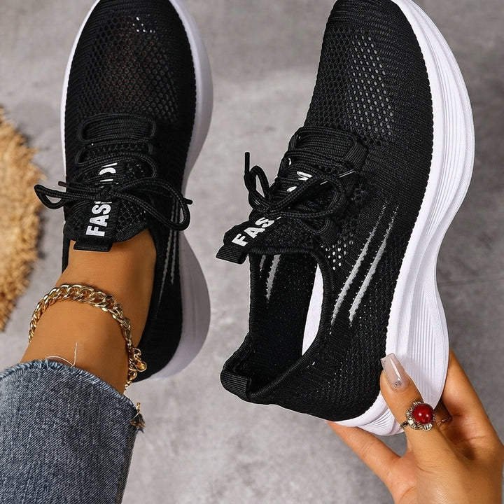 Damskie Sportowe Buty Lekkie z Siateczkową Cholewką