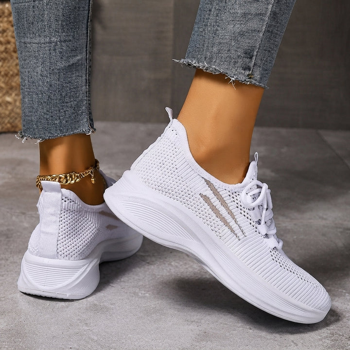 Damskie Sportowe Buty Lekkie z Siateczkową Cholewką
