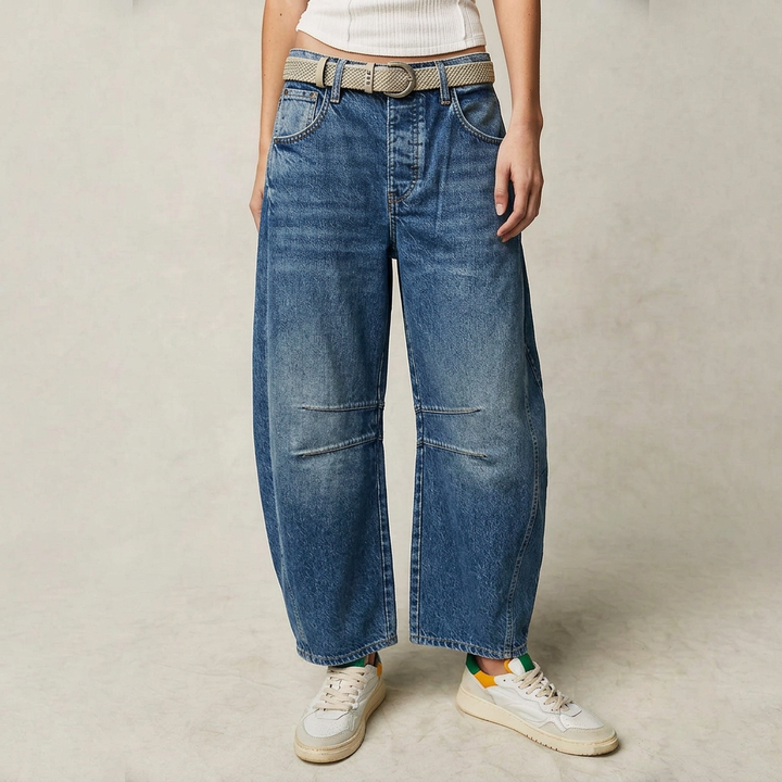 Jean Bohemian Relaxed Barrel-Leg Fit