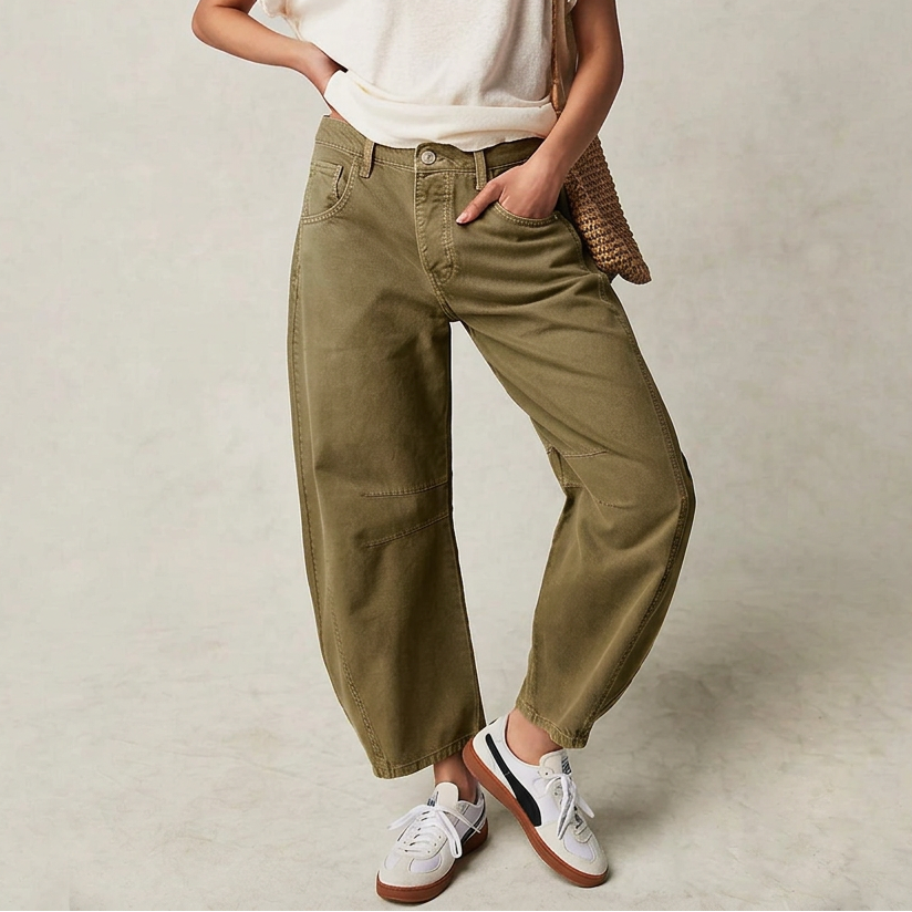 Jean Bohemian Relaxed Barrel-Leg Fit