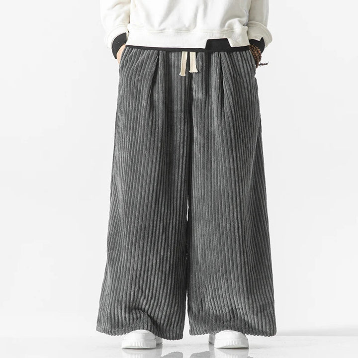 Retro Oversize Sztruksowe Spodnie