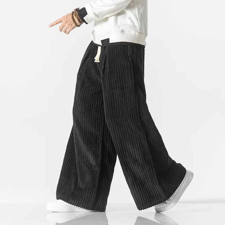 Retro Oversize Sztruksowe Spodnie