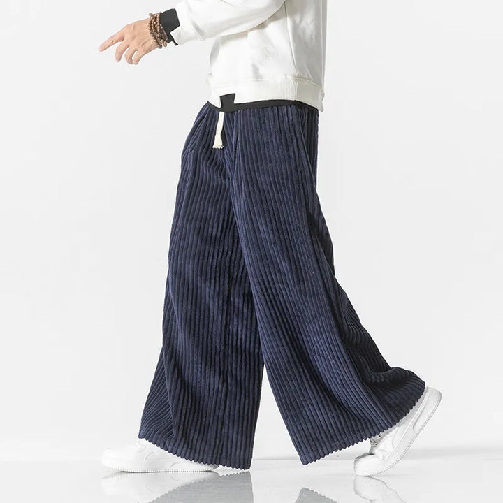 Retro Oversize Sztruksowe Spodnie