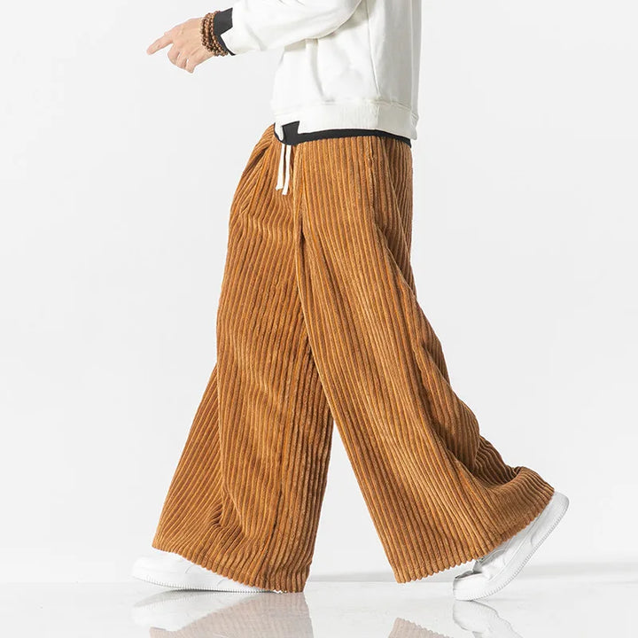 Retro Oversize Sztruksowe Spodnie