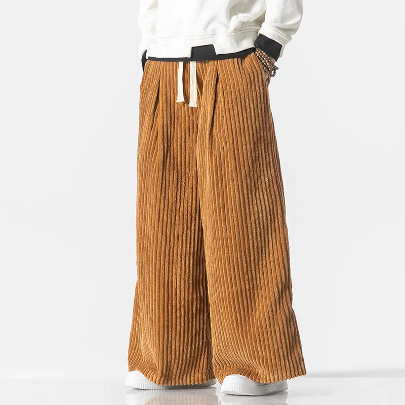 Retro Oversize Sztruksowe Spodnie