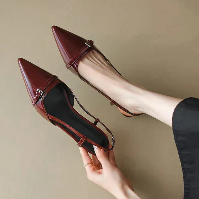 Eleganckie Szpilki Elvor z Wzorem Kota