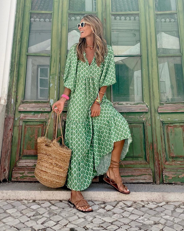 Fleur | Bohém Maxi Sukienka