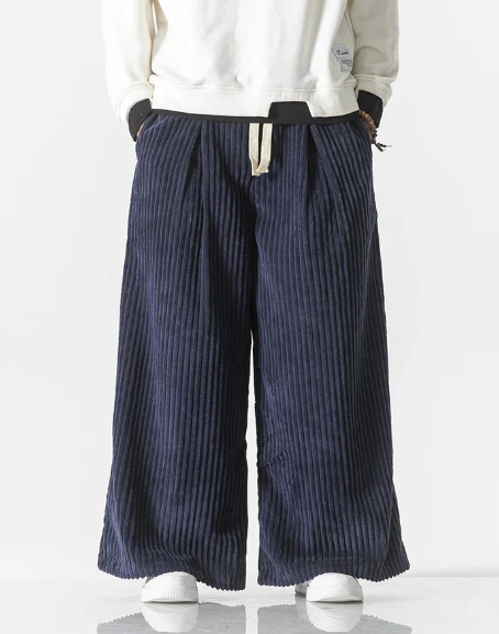 Retro Oversize Sztruksowe Spodnie
