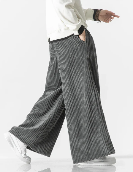 Retro Oversize Sztruksowe Spodnie