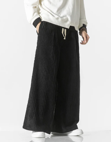Retro Oversize Sztruksowe Spodnie
