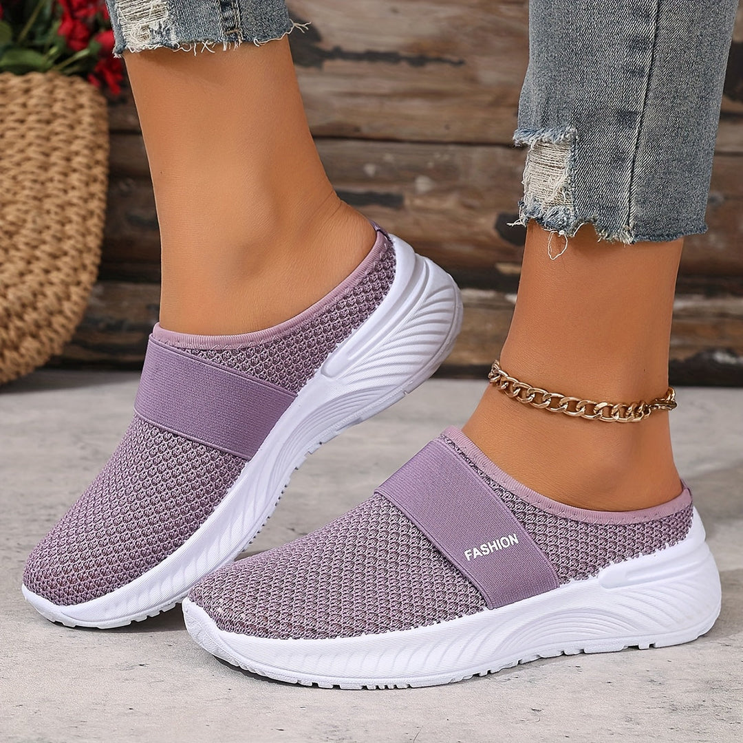 Leona | Buty Sportowe z Siatkową Cholewką i Elastyczną Podeszwą