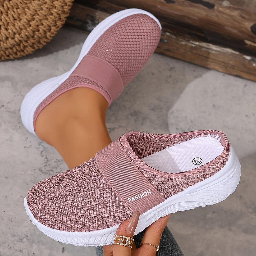 Leona | Buty Sportowe z Siatkową Cholewką i Elastyczną Podeszwą