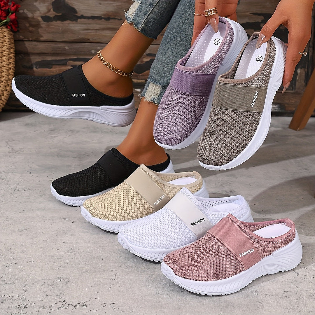 Leona | Buty Sportowe z Siatkową Cholewką i Elastyczną Podeszwą