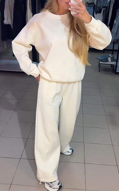 Adela - Zestaw DiaMęskietowy sweter i spodnie