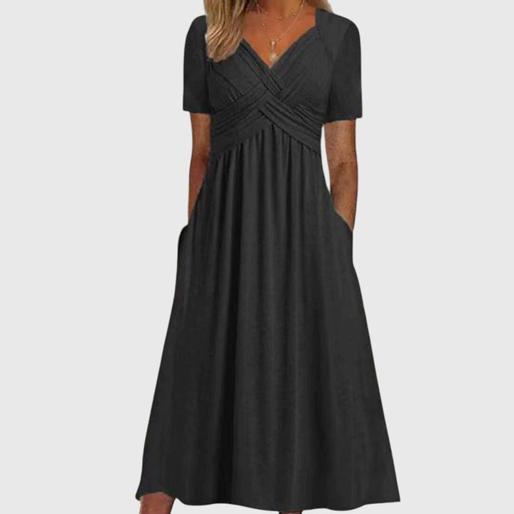 Damska Maxi Sukienka z Eleganckim Fasonem na Formalne Okazje
