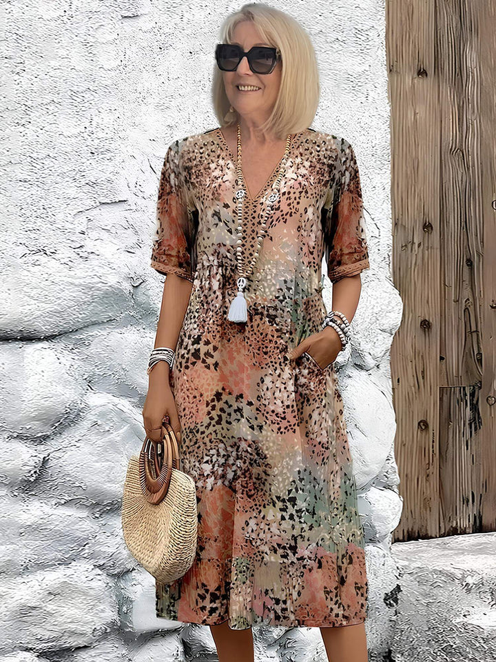 Elvira | Promienna Wiosenna Sukienka