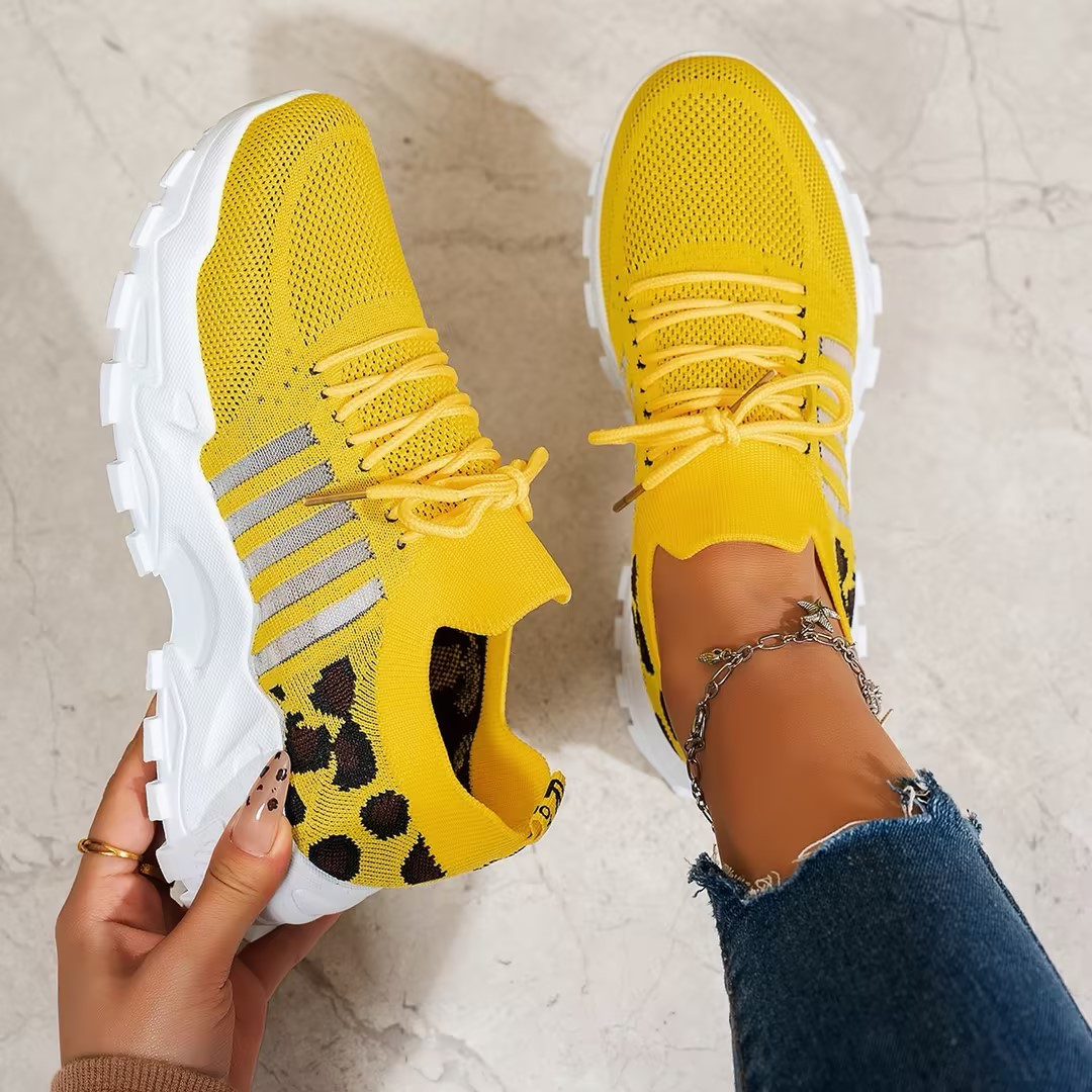 Damskie Ortopedyczne Sneakersy z Wyściełaną Wkładką na Komfort Cały Dzień