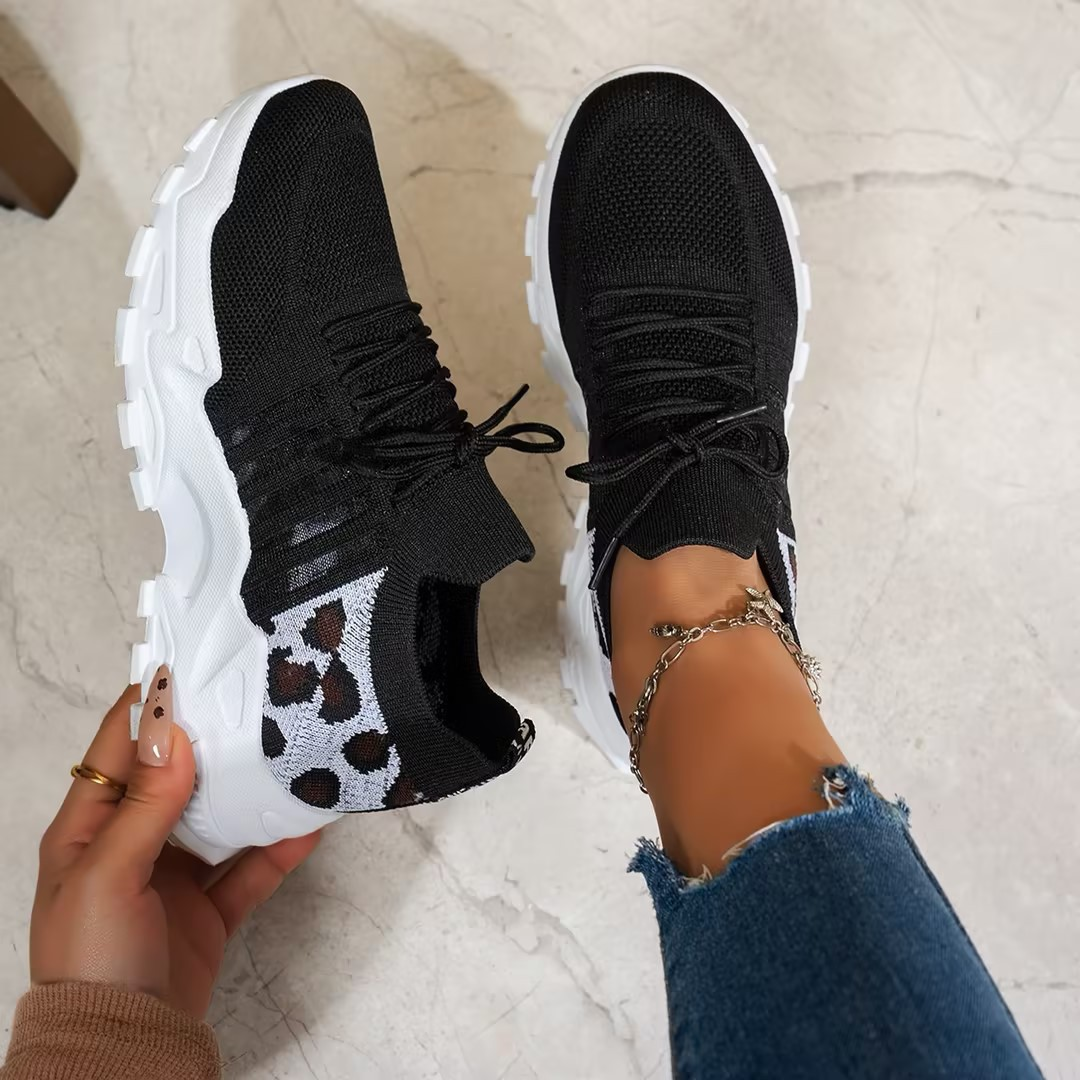 Damskie Ortopedyczne Sneakersy z Wyściełaną Wkładką na Komfort Cały Dzień
