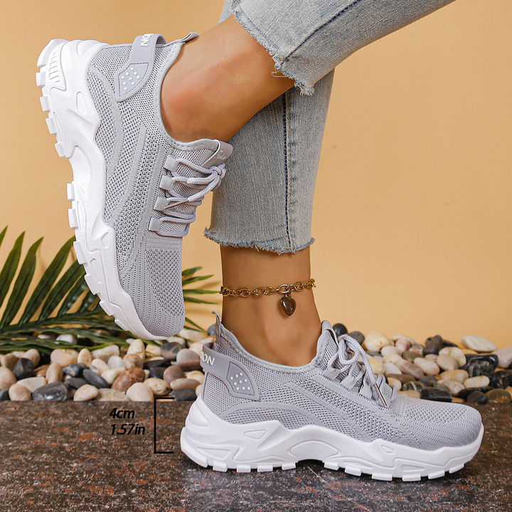 Damskie Ortopedyczne Sneakersy z Wyściełaną Wkładką na Komfort Cały Dzień
