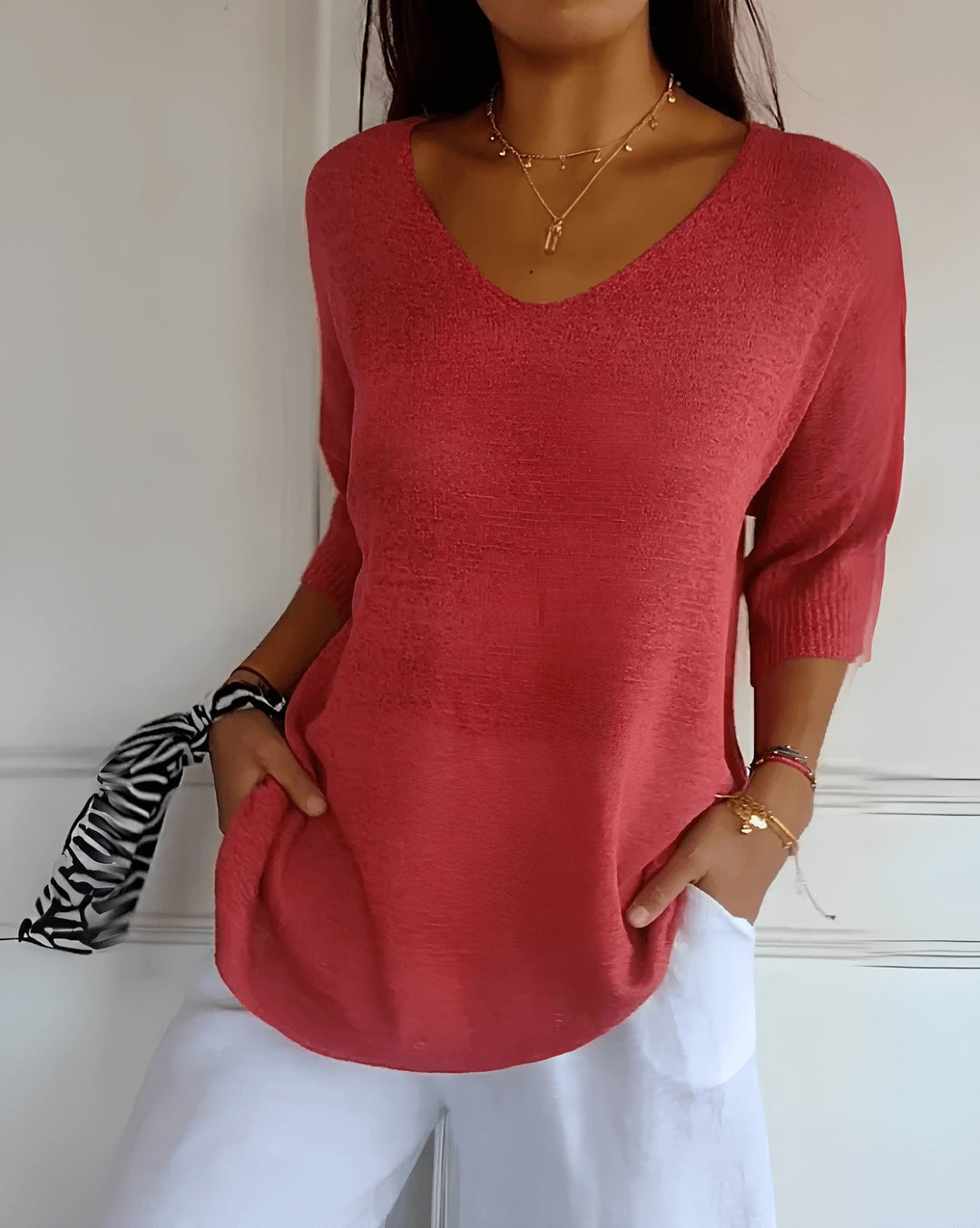 Josefin | Luźny i Stylowy Bawełniany Top