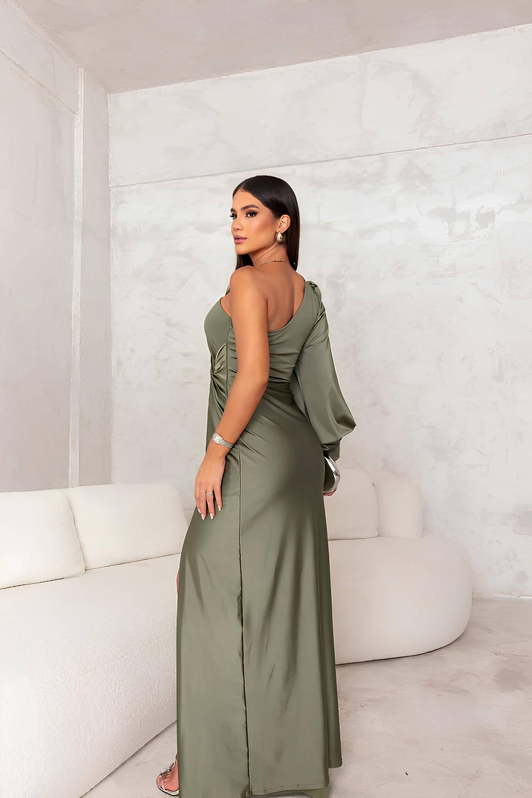 Amelia | Elegancki Płaszcz Satynowy